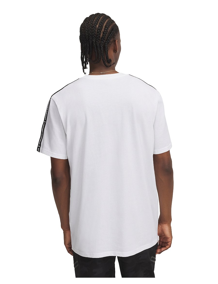 Under Armour - UA Icon HWT Tee Taping - oberteile & t-shirts - white - 3