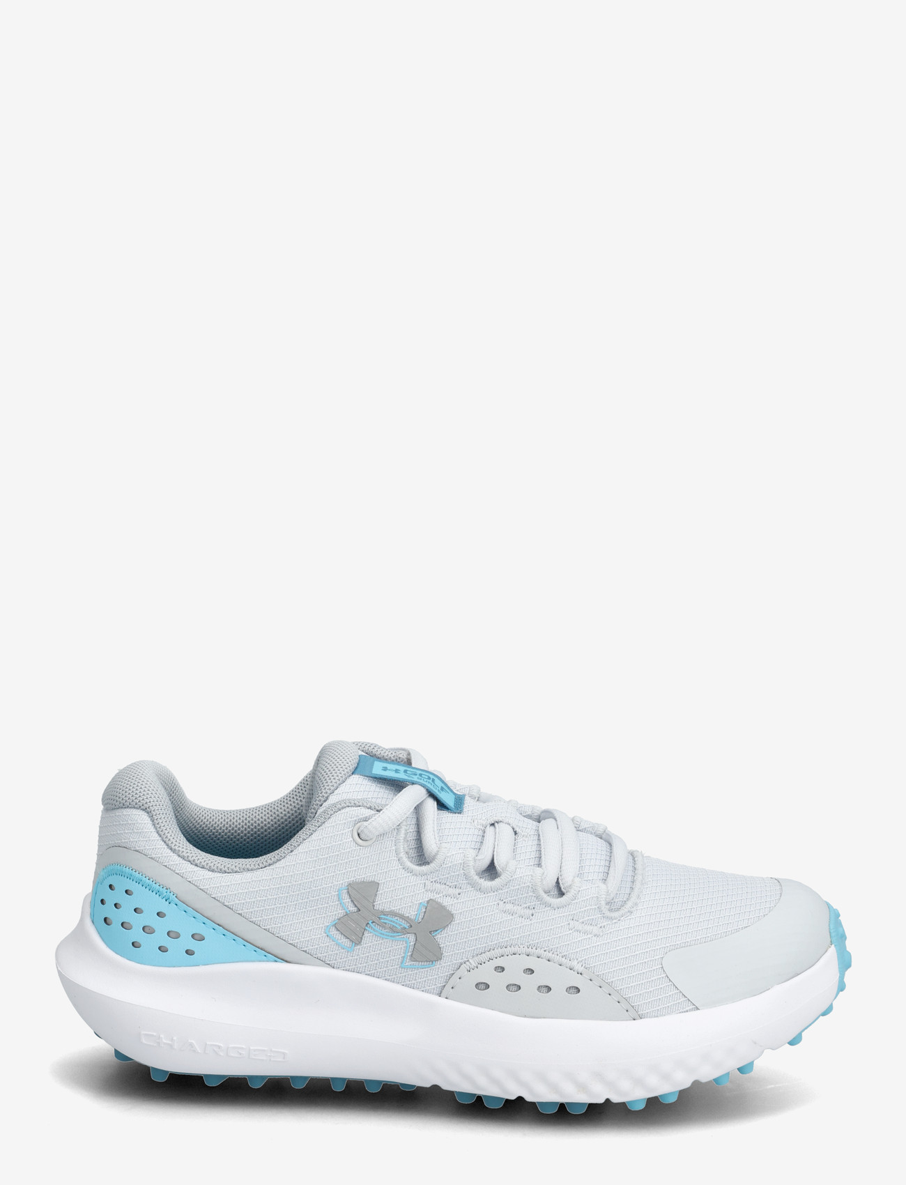 Under Armour - UA Y Surge Golf - löparskor - halo gray - 1