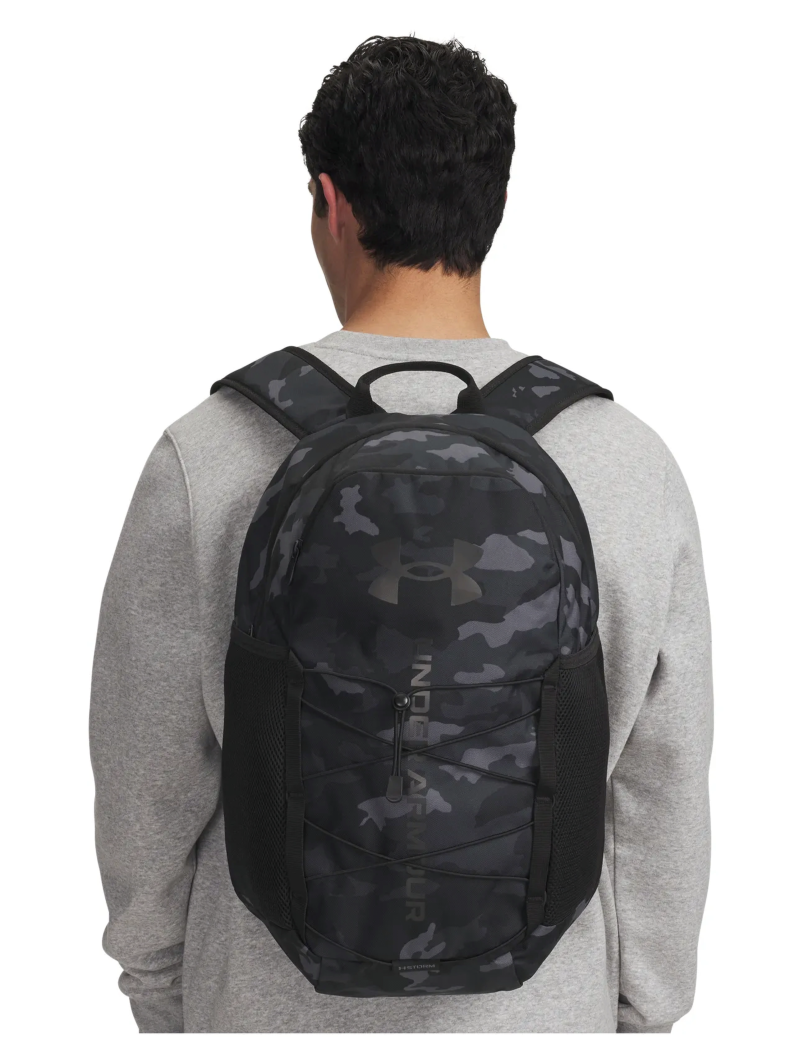 Under Armour Hustle Sport 6.0 Backpack, One Size, Black, Sport Training Bags > Sport Backpacks, Dame