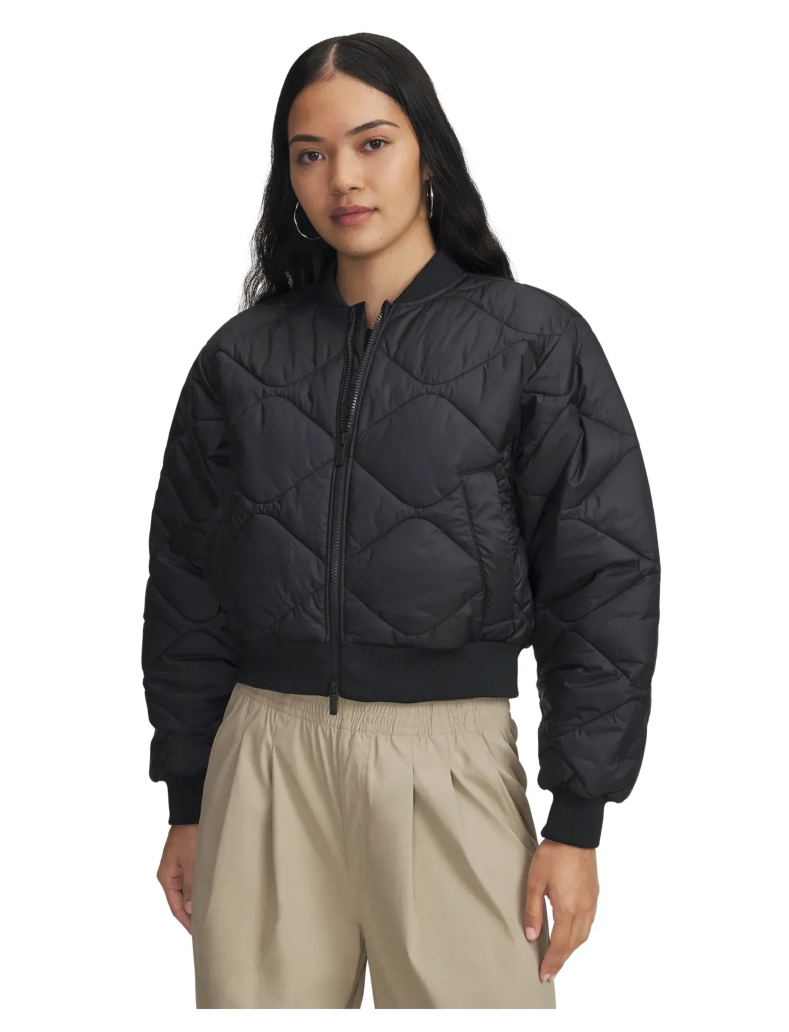Under Armour Heritage Bomber, XL, Black, Sport Jackets > Sport Padded Jackets, Dame