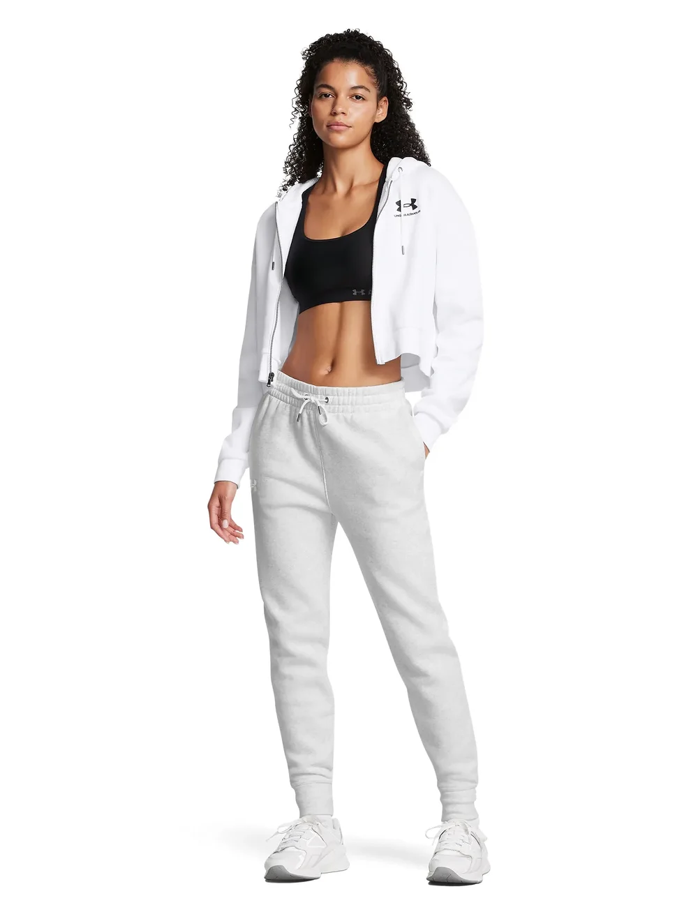 Under Armour - UA Icon Fleece Jogger - träningsbyxor - distant gray medium heather - 4