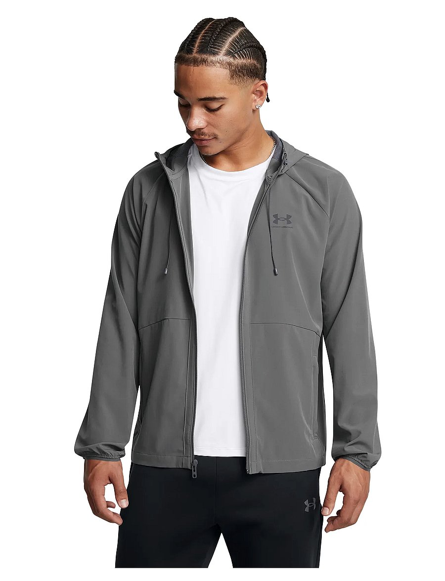 Under Armour - UA Vibe Woven Jacket - sportjackor - castlerock - 0