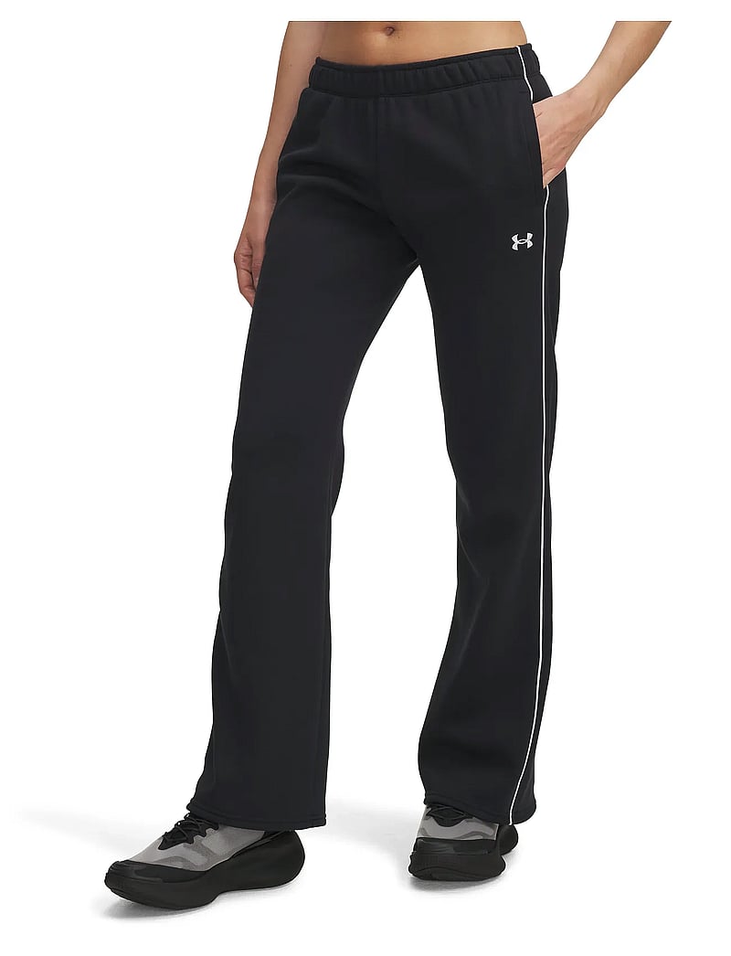 Under Armour - UA Rival Flc Piped Pant - treeningpüksid - black - 0