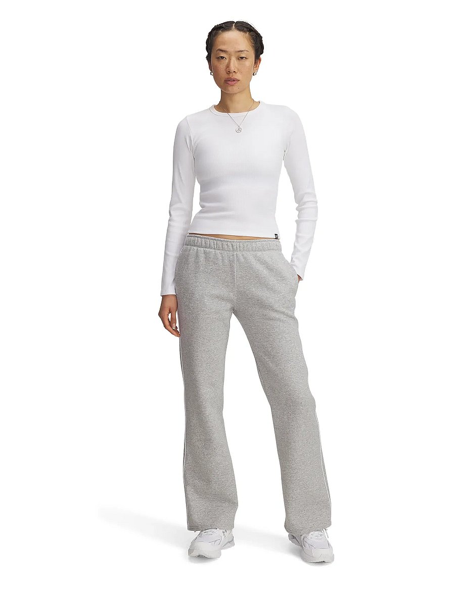 Under Armour - UA Rival Flc Piped Pant - trennipüksid - mod gray light heather - 4