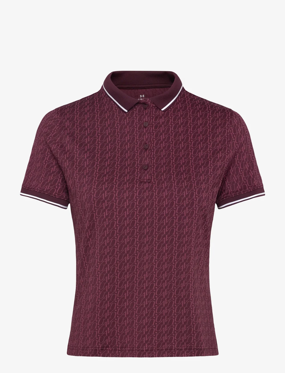 Under Armour - UA Drive Jacquard Polo - alussärgid ja t-särgid - dark maroon - 1