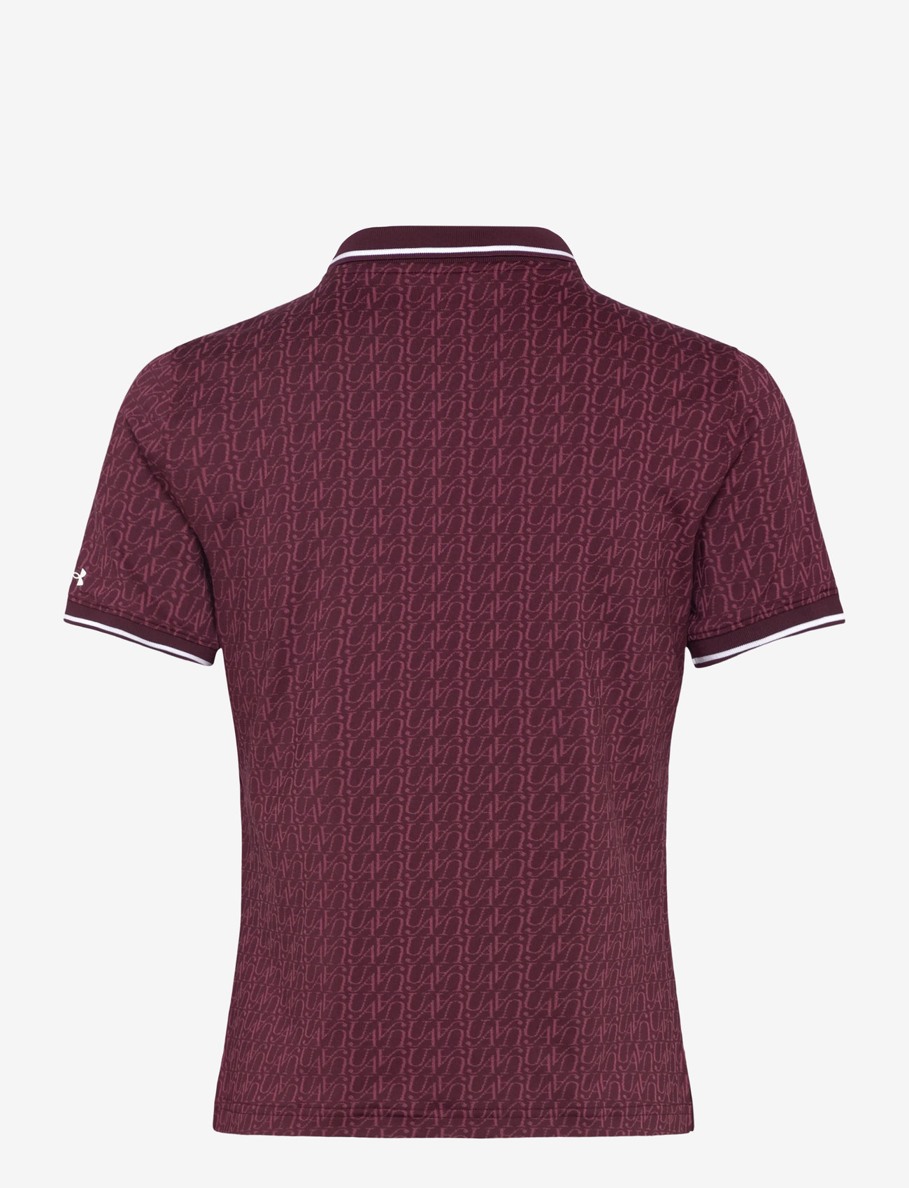 Under Armour - UA Drive Jacquard Polo - toppe & t-shirts - dark maroon - 2