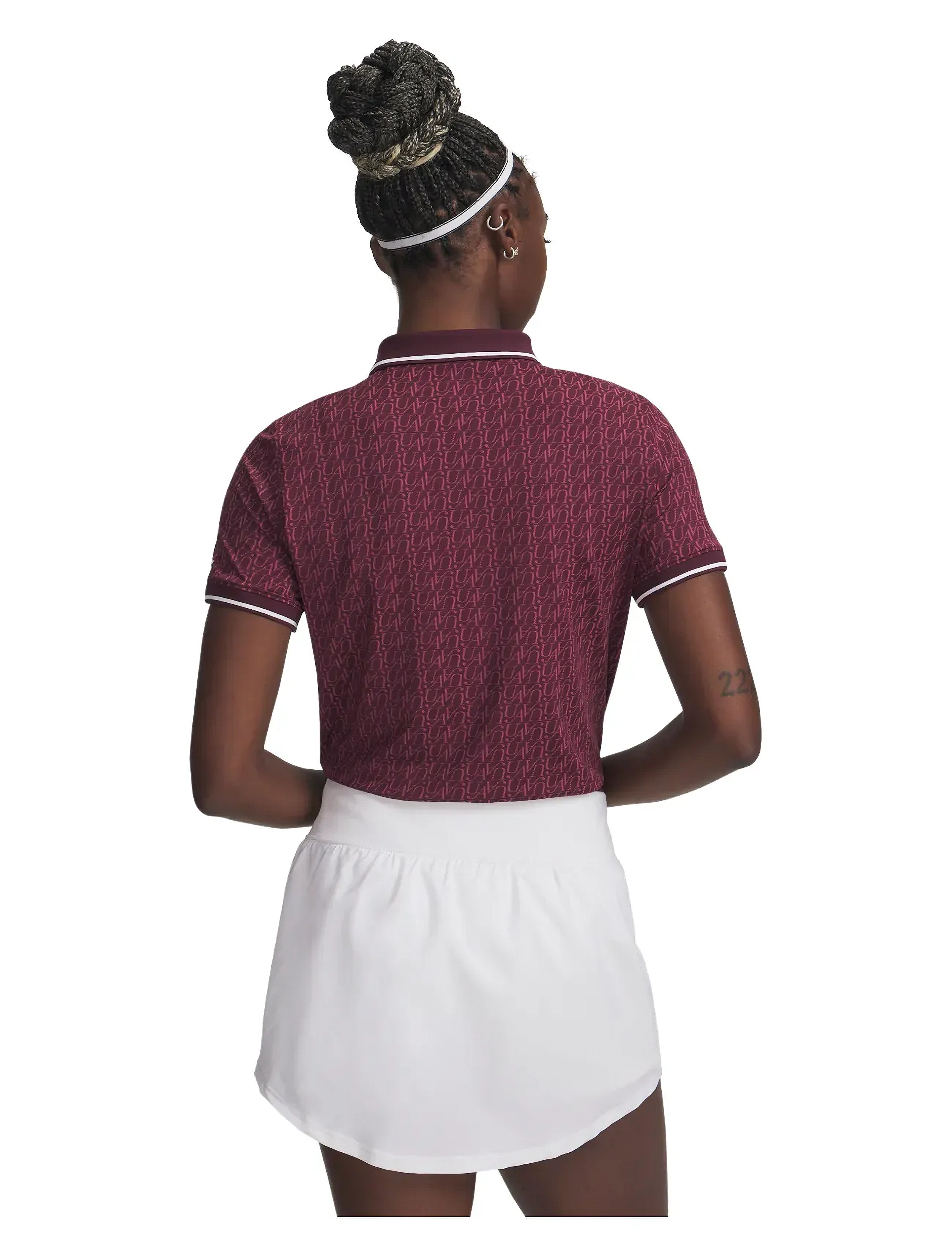 Under Armour - UA Drive Jacquard Polo - pikéer - dark maroon - 3