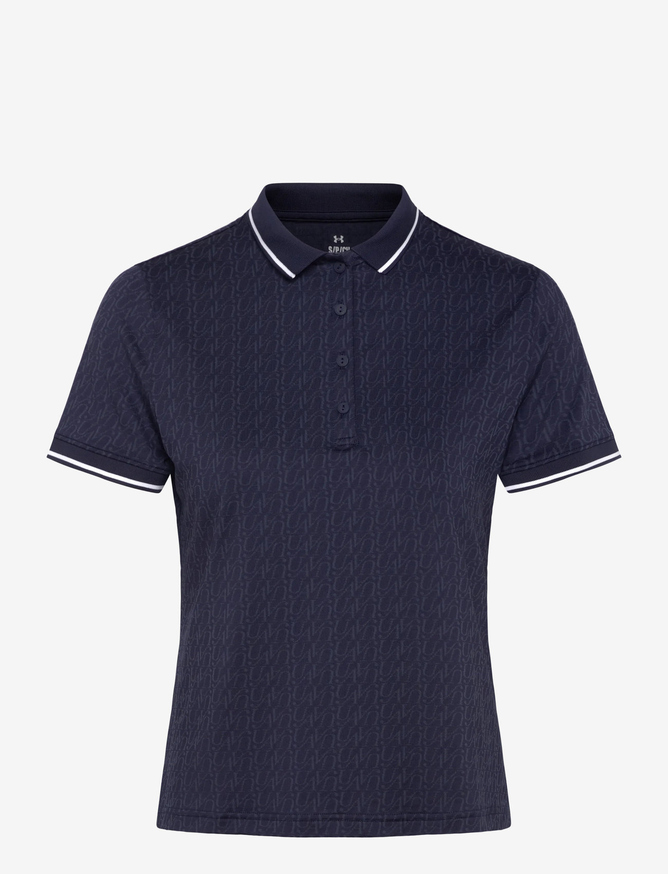 Under Armour - UA Drive Jacquard Polo - polos - midnight navy - 0