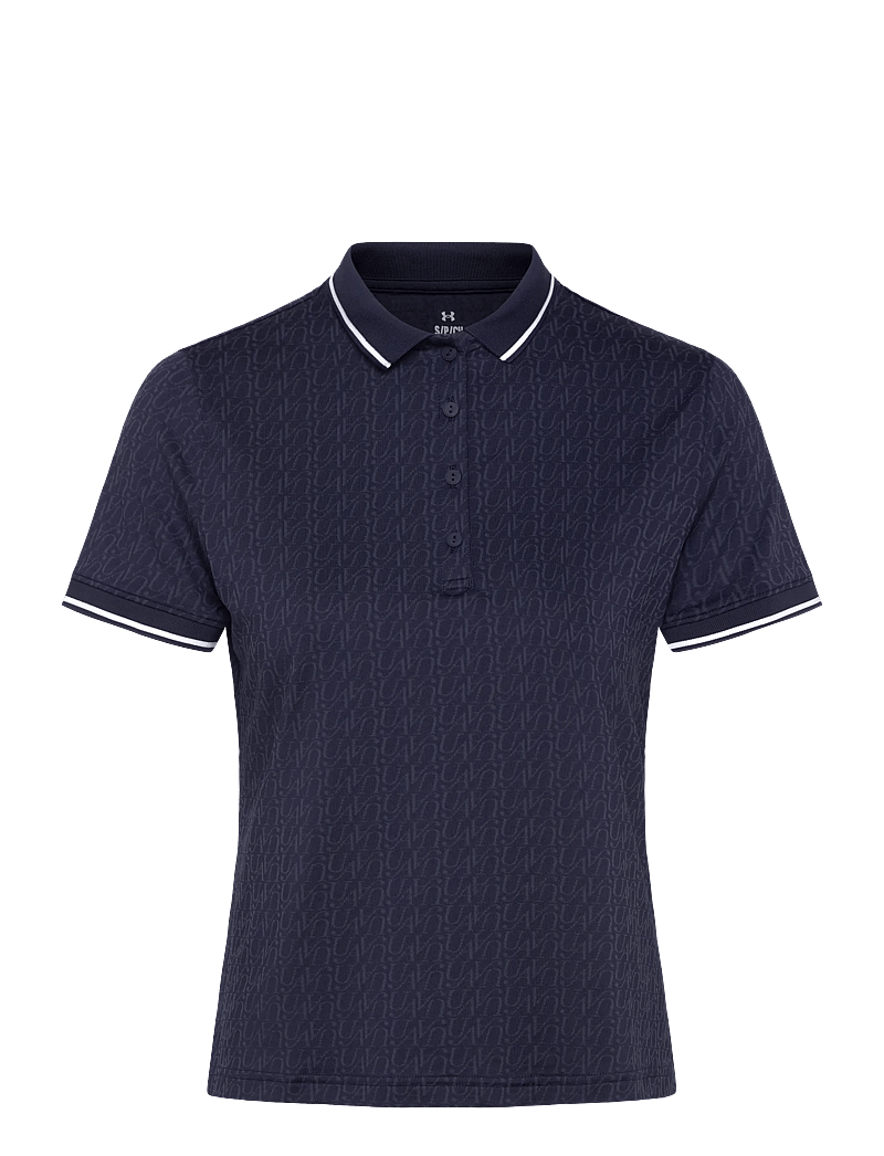 Under Armour - UA Drive Jacquard Polo - oberteile & t-shirts - midnight navy - 1