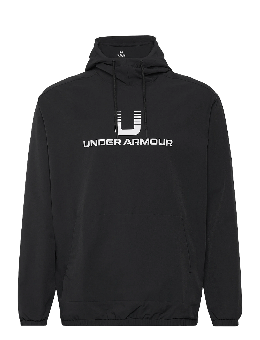 Under Armour - UA Unstoppable Wvn Hoodie - oberteile - black - 1