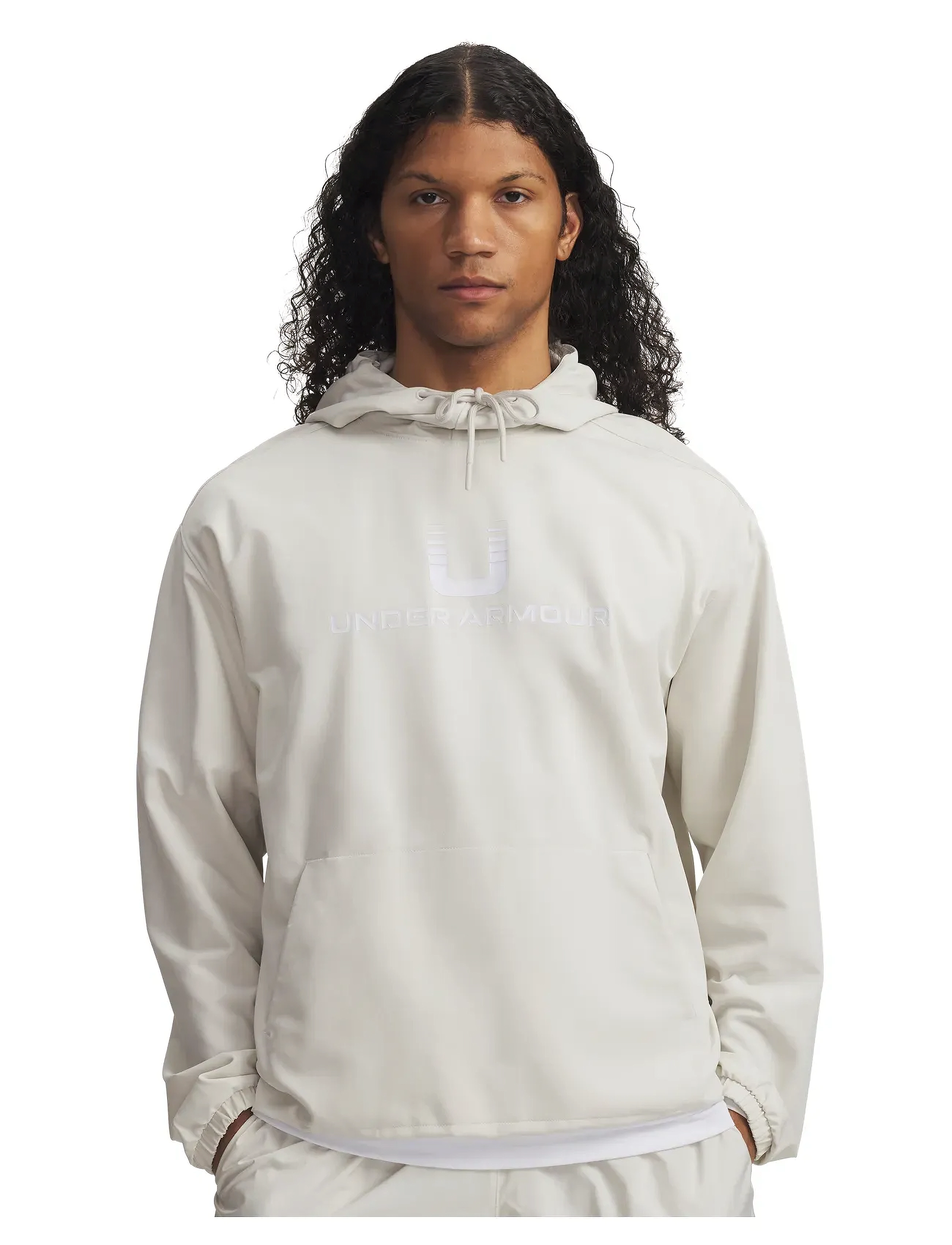 Under Armour UA Unstoppable Wvn Hoodie - Sweatshirts - SUMMIT WHITE / cream