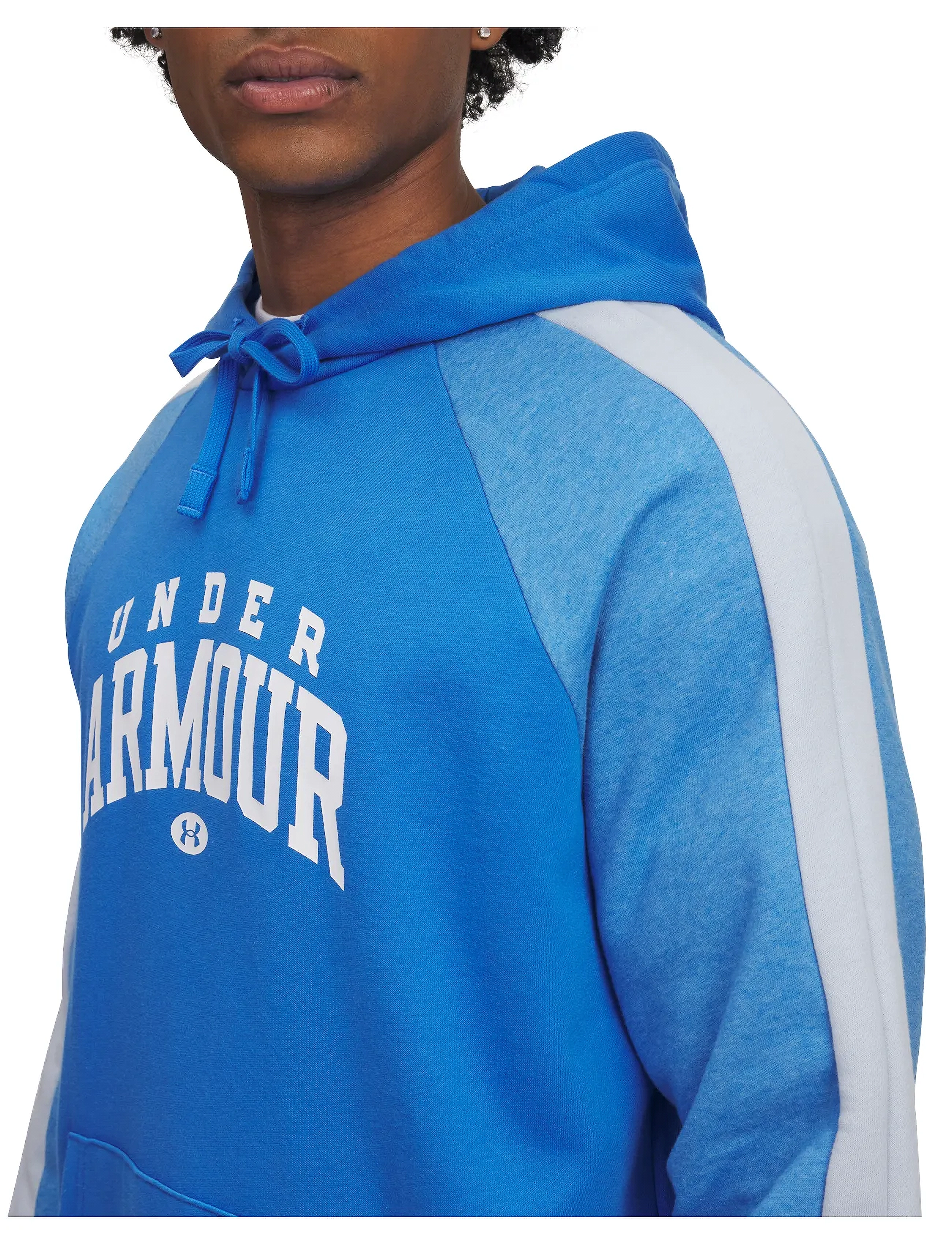 Under Armour - UA Rival Flc CB Hood - tops - blue atlantis - 4