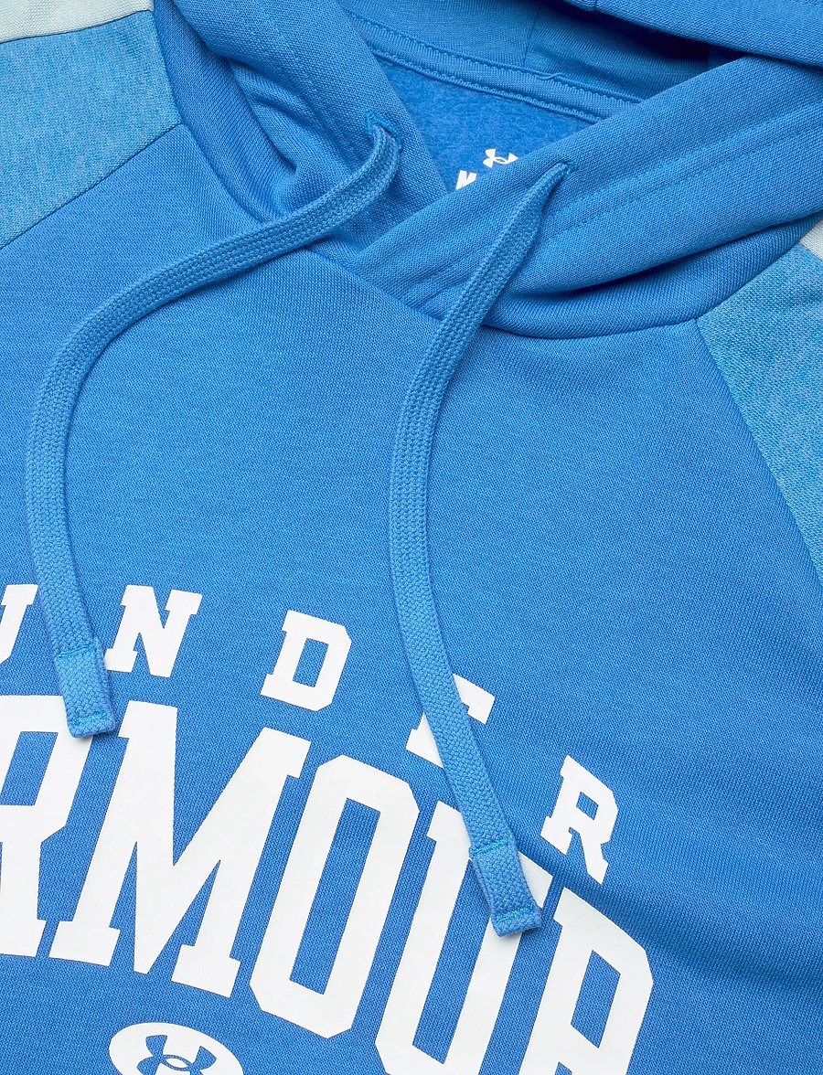 Under Armour - UA Rival Flc CB Hood - sweatshirts - blue atlantis - 5