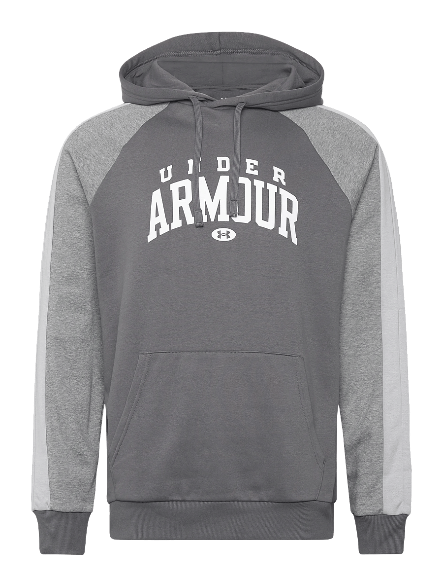 Under Armour - UA Rival Flc CB Hood - sweatshirts - castlerock - 1
