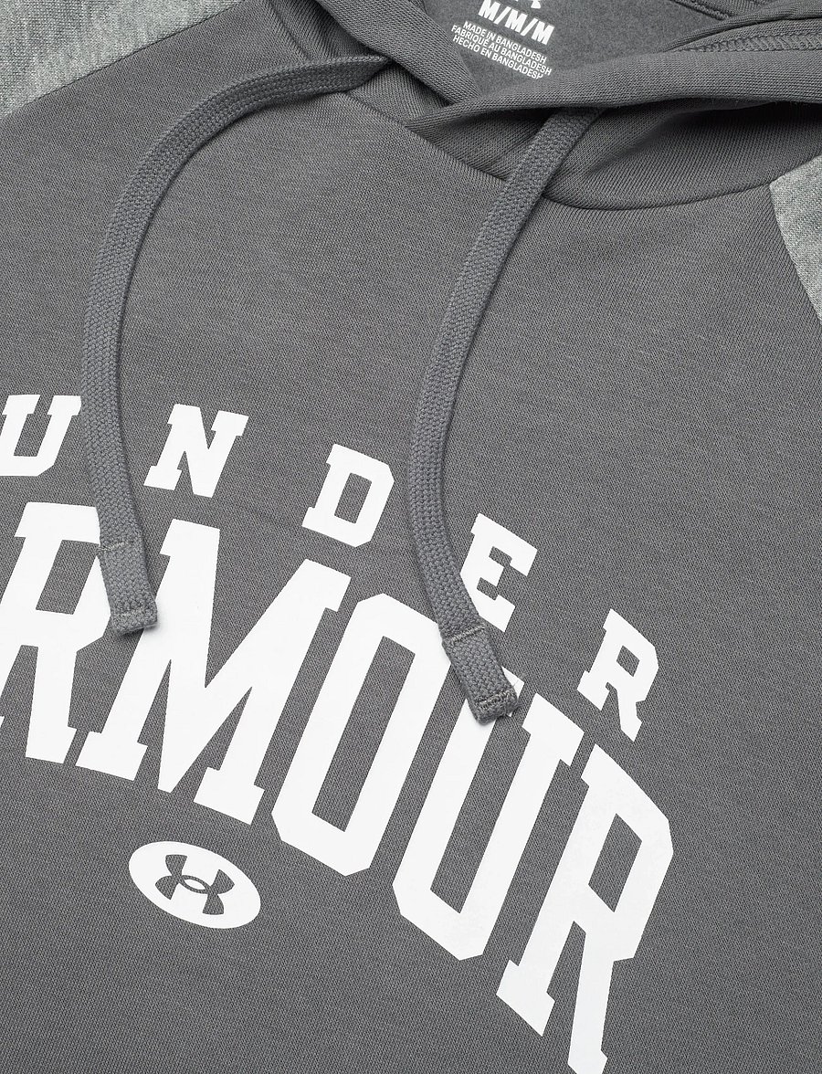 Under Armour - UA Rival Flc CB Hood - sweatshirts - castlerock - 4