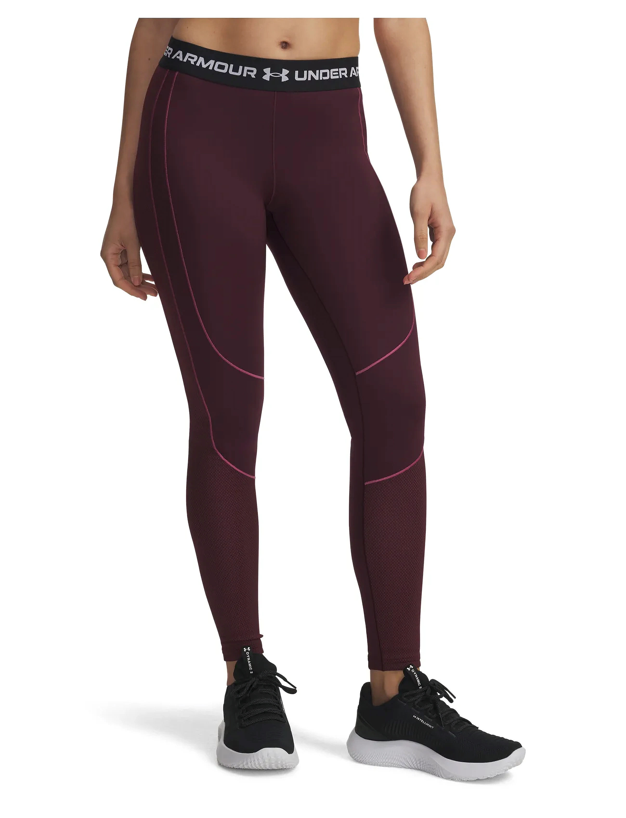 Under Armour Ua Coldgear Novelty Legging, L, Burgundy, Sport Tights > Sport Leggings, Dame