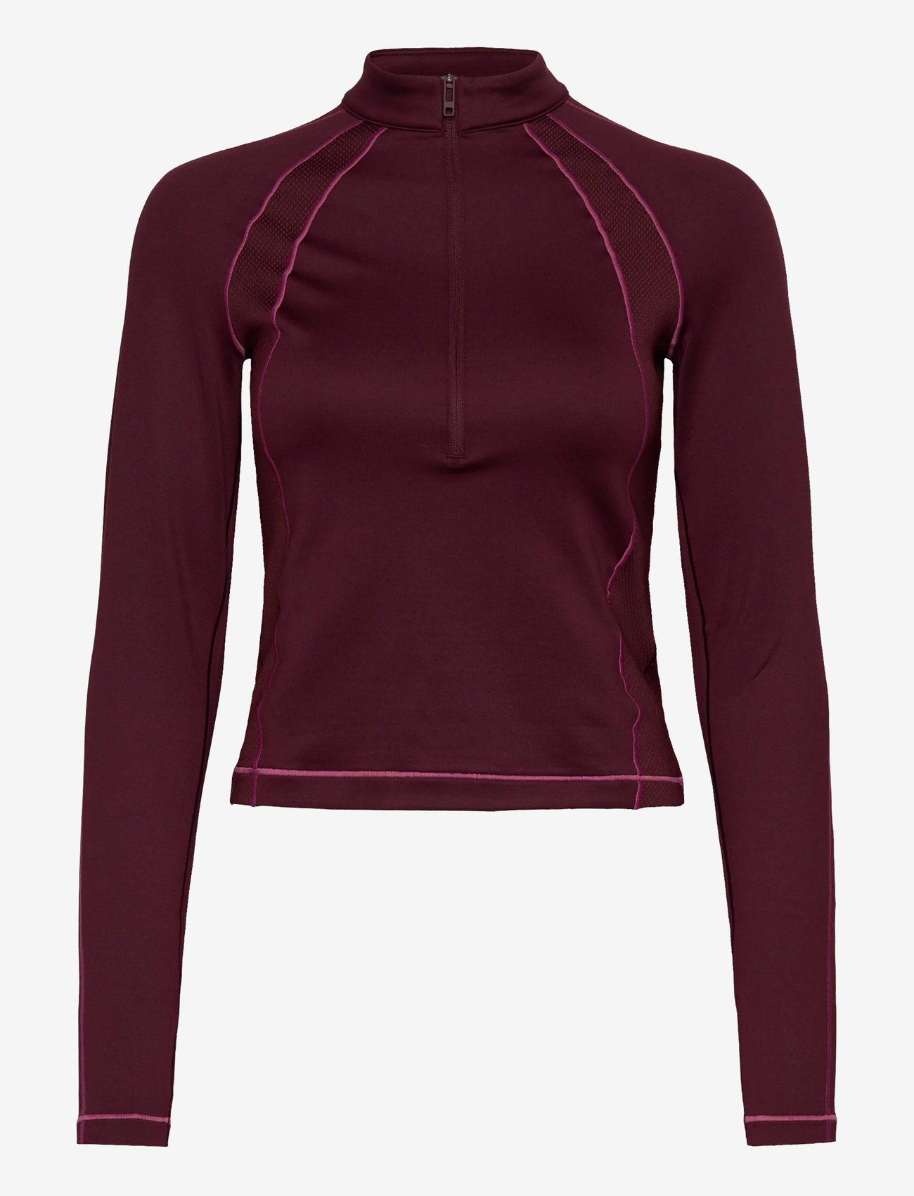 Under Armour - UA ColdGear Novelty 1/2 Zip - langærmede t-shirts - dark maroon - 1