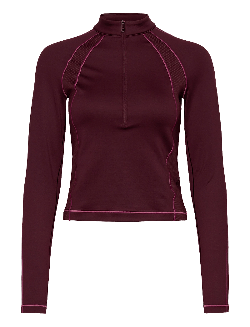 Under Armour - UA ColdGear Novelty 1/2 Zip - långärmade tröjor - dark maroon - 1