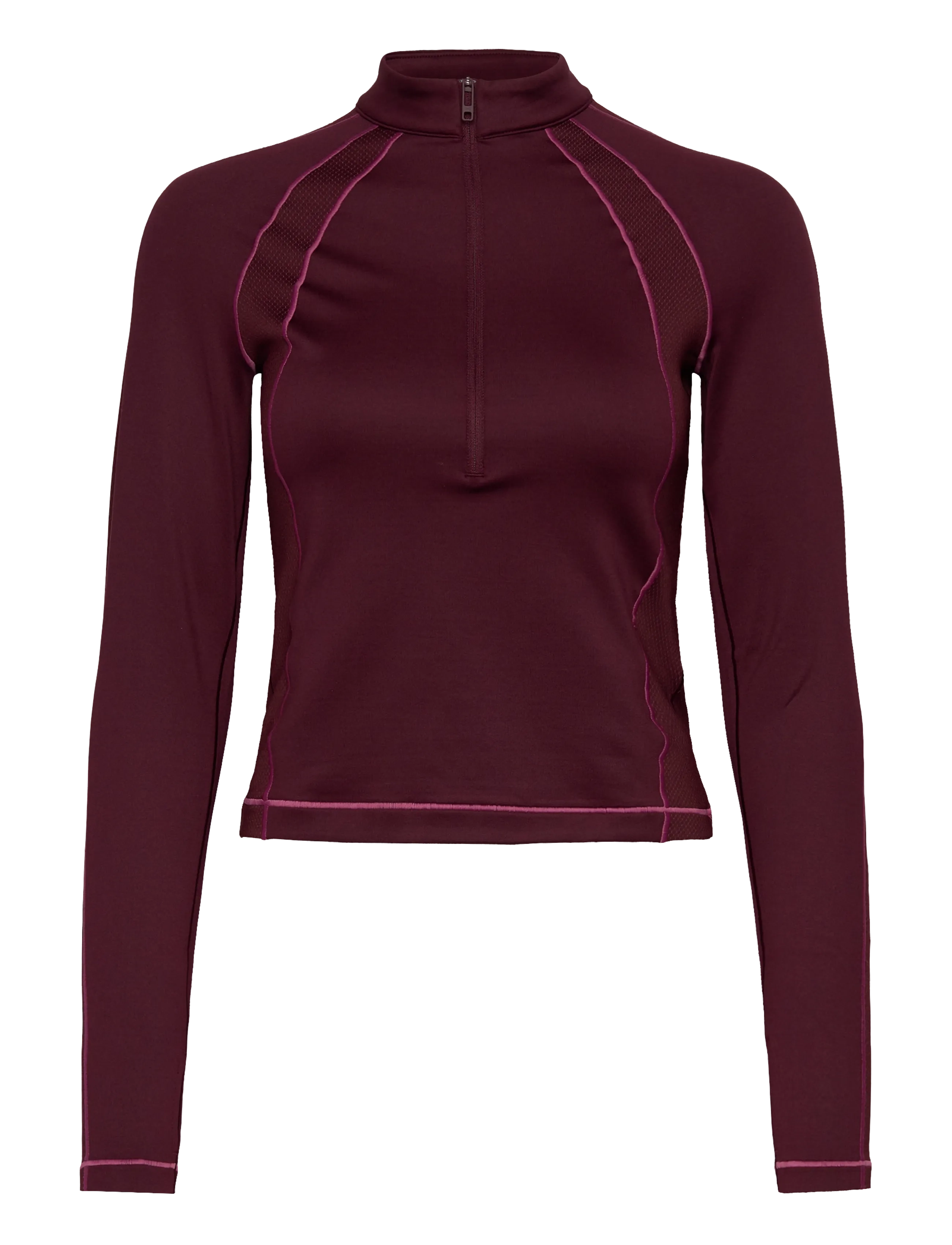 Under Armour UA ColdGear Novelty 1/2 Zip - Under Armour - DARK MAROON / burgundy