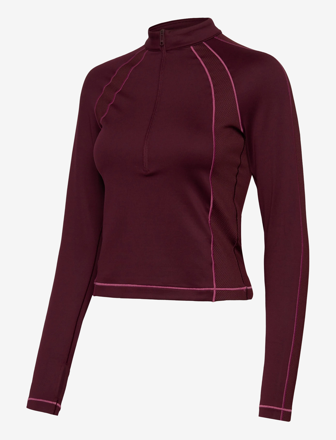 Under Armour - UA ColdGear Novelty 1/2 Zip - langærmede t-shirts - dark maroon - 2