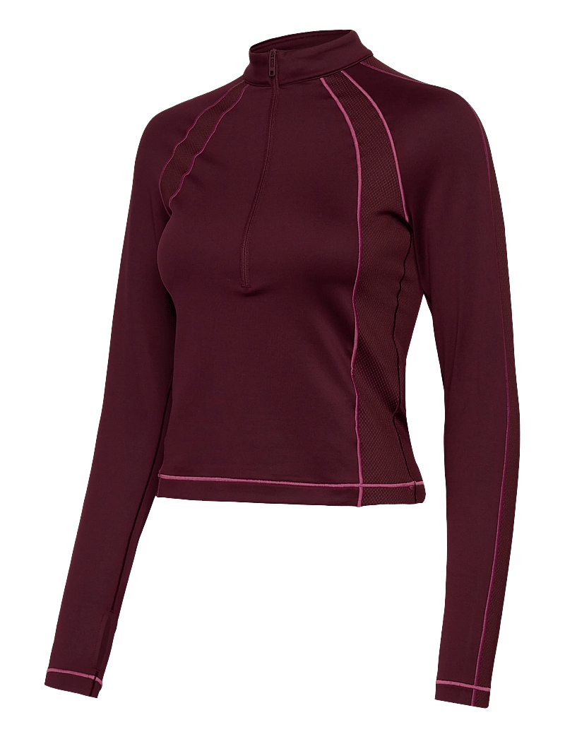 Under Armour - UA ColdGear Novelty 1/2 Zip - långärmade tröjor - dark maroon - 2