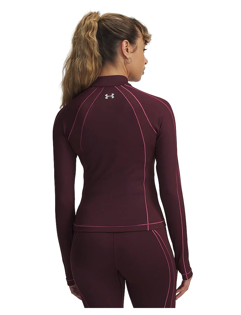 Under Armour - UA ColdGear Novelty 1/2 Zip - långärmade tröjor - dark maroon - 5