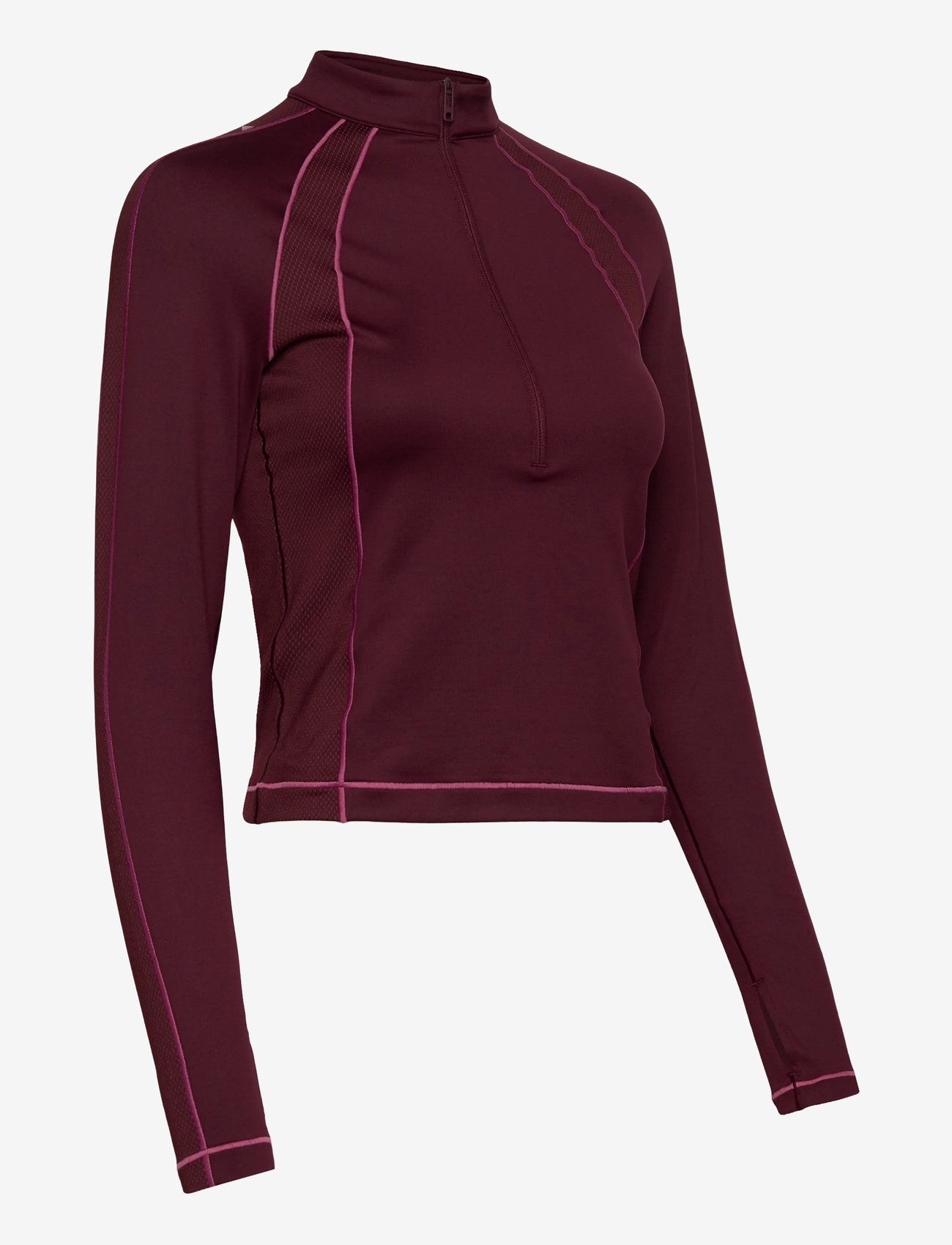 Under Armour - UA ColdGear Novelty 1/2 Zip - langærmede t-shirts - dark maroon - 3