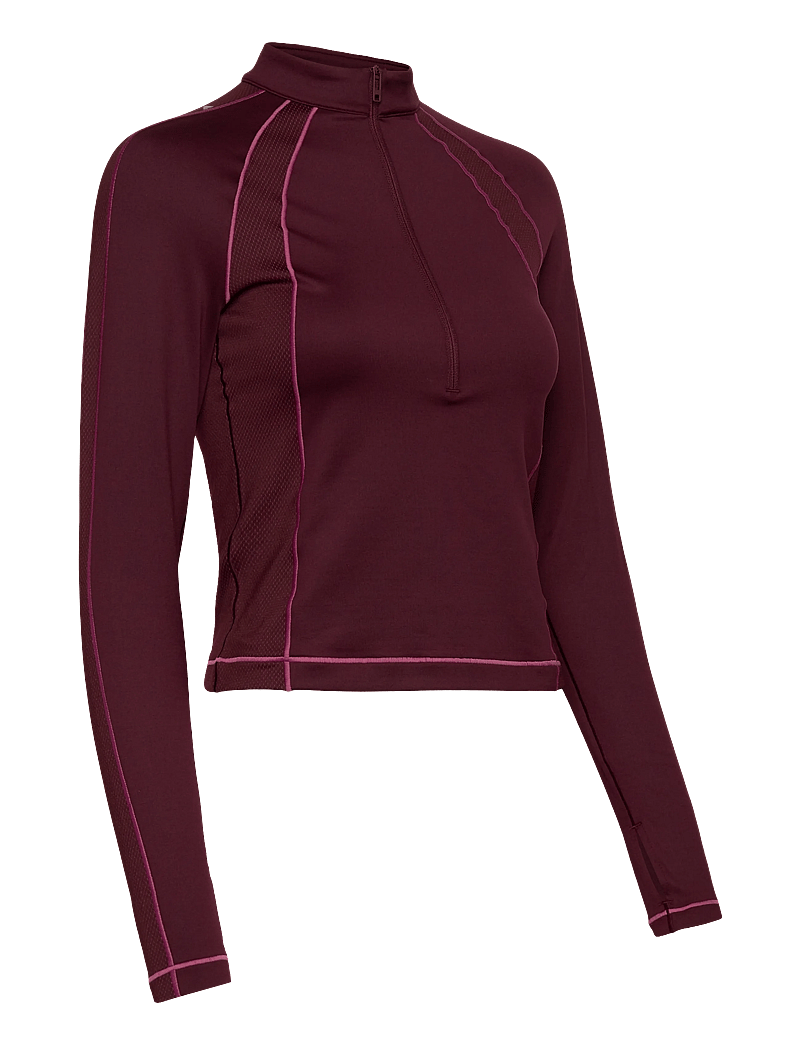 Under Armour - UA ColdGear Novelty 1/2 Zip - långärmade tröjor - dark maroon - 3