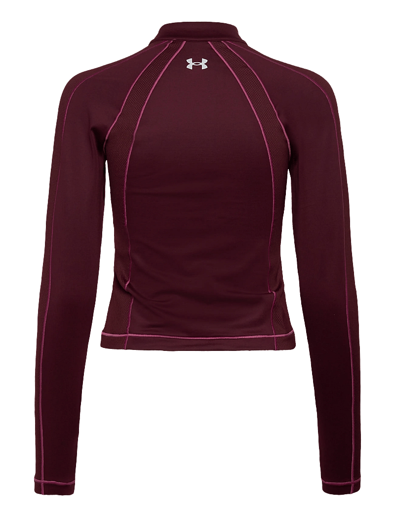 Under Armour - UA ColdGear Novelty 1/2 Zip - långärmade tröjor - dark maroon - 4