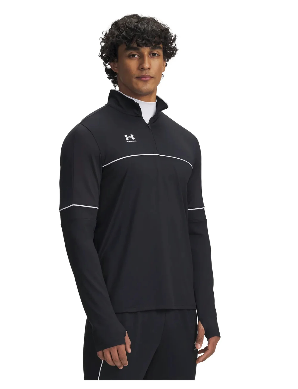 Under Armour - UA M Challenger Training QZ - longsleeved tops - black - 0
