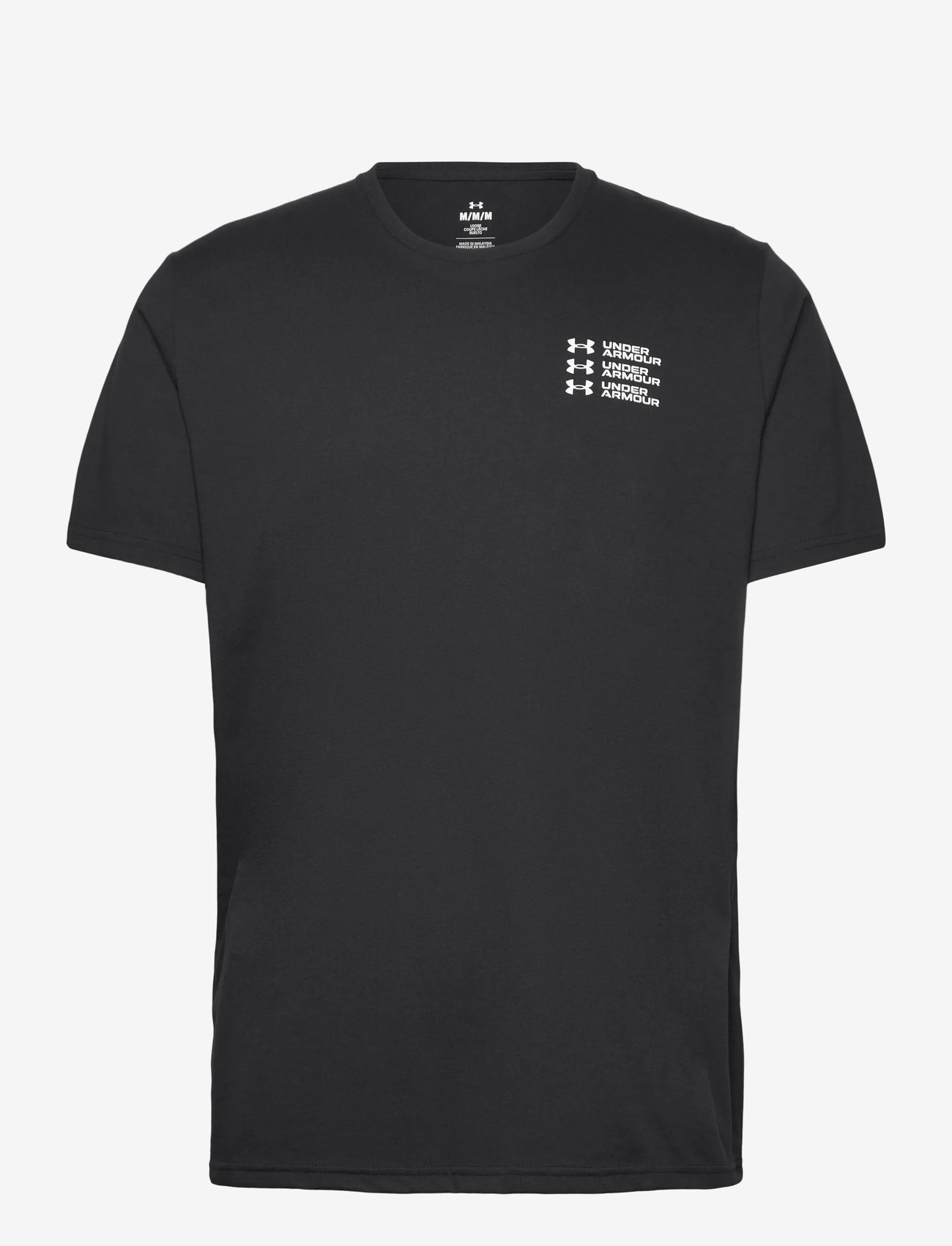 Under Armour - UA TRIPLE STACK LC LOGO SS - kortärmade t-shirts - black - 1
