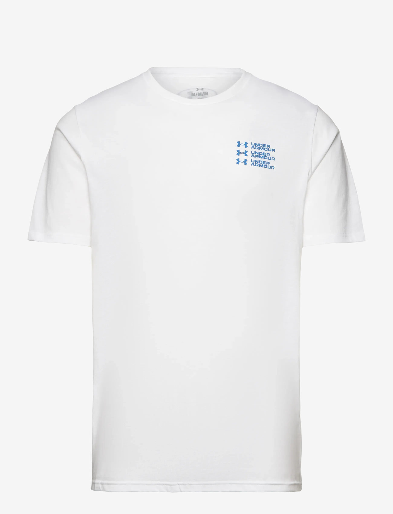 Under Armour - UA TRIPLE STACK LC LOGO SS - herbstliche kleidung - white - 0