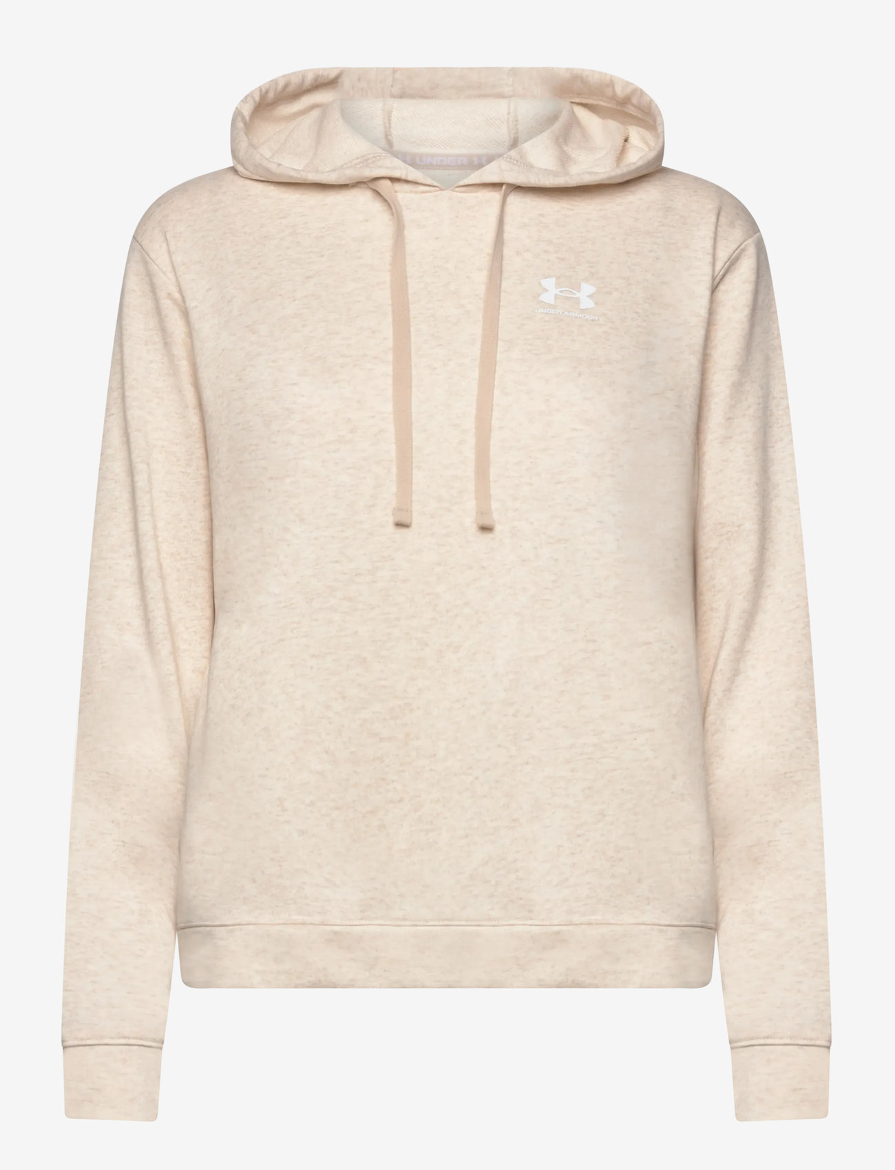 Under Armour - UA Rival Terry Hoodie - dressipluusid ja pusad - oatmeal light heather - 1