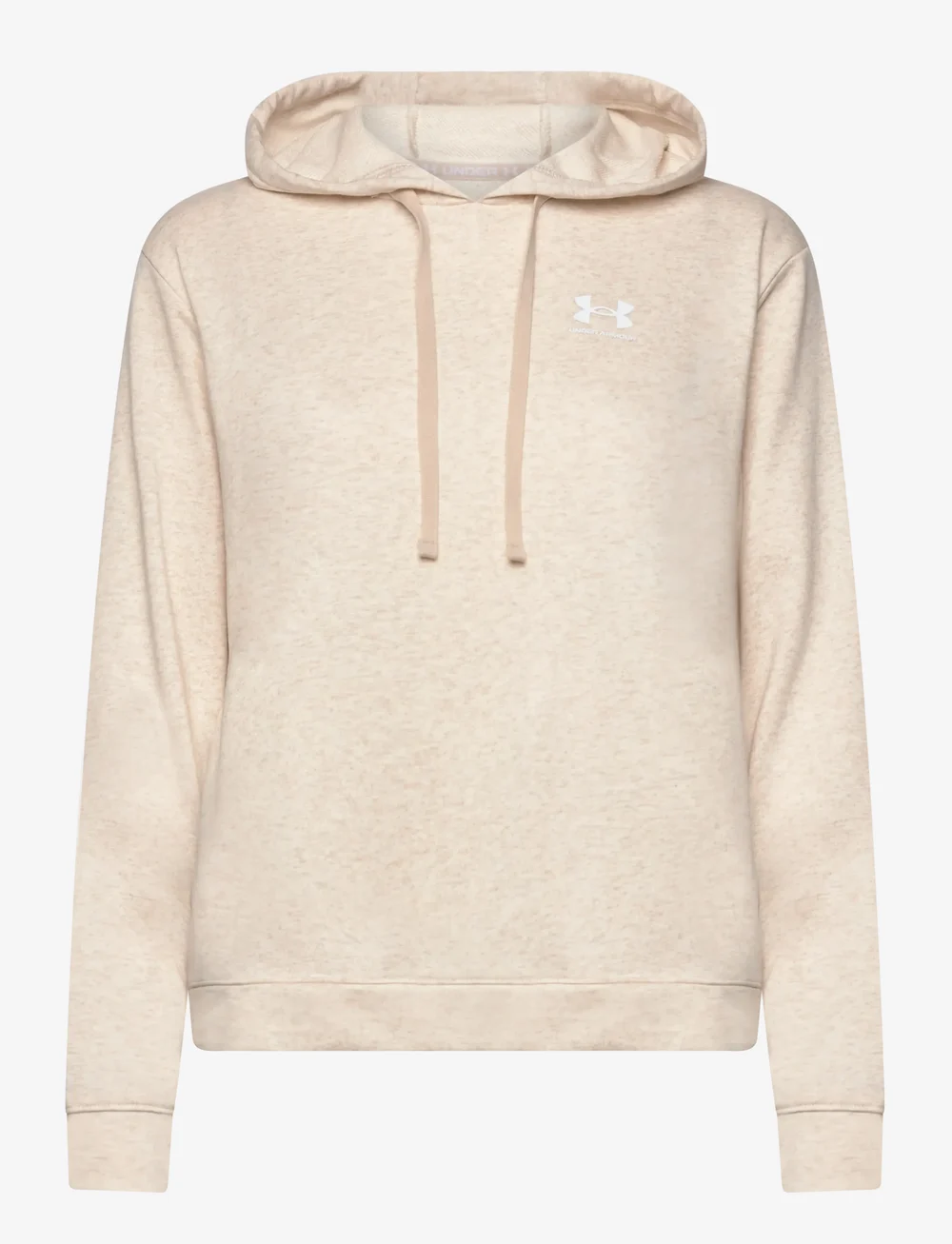 Under Armour - UA Rival Terry Hoodie - huvtröjor - oatmeal light heather - 1