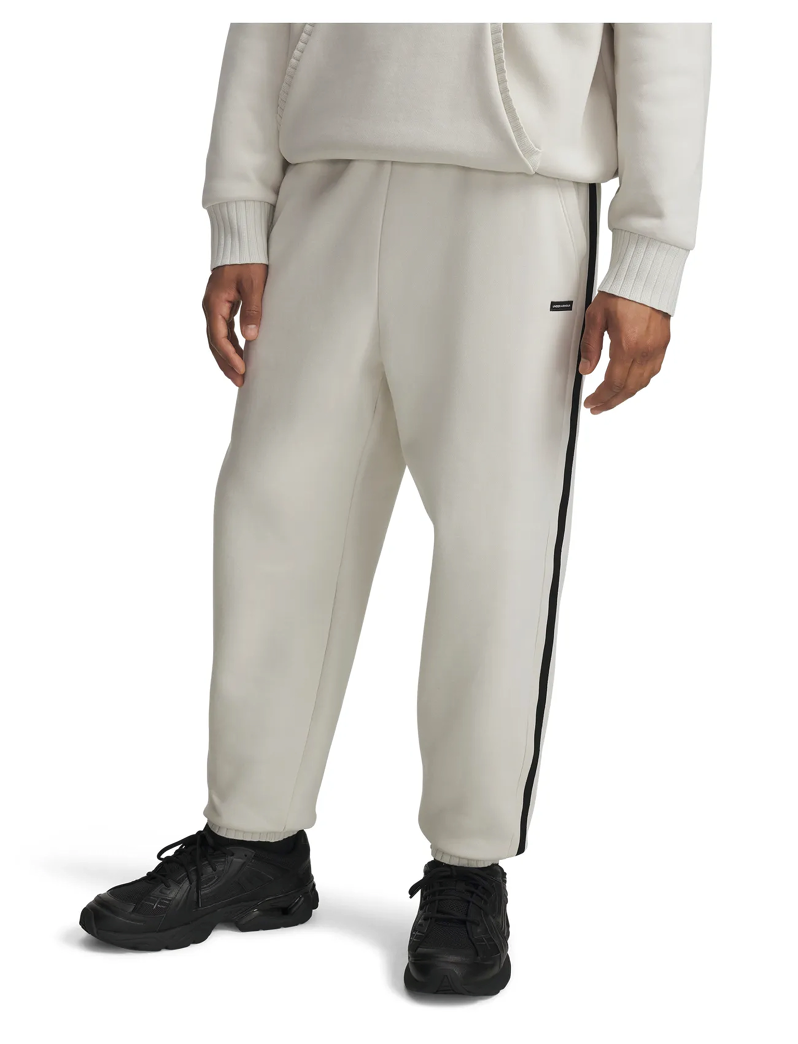 Under Armour Ua Icon Heavy Rib Jogger, M, Sport Pants, Creme - Sweatpants, Männerswear