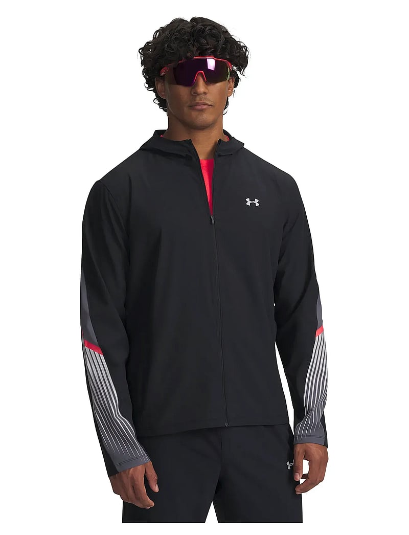 Under Armour - UA Velociti Storm Hooded Jkt - spordijakid - black - 0