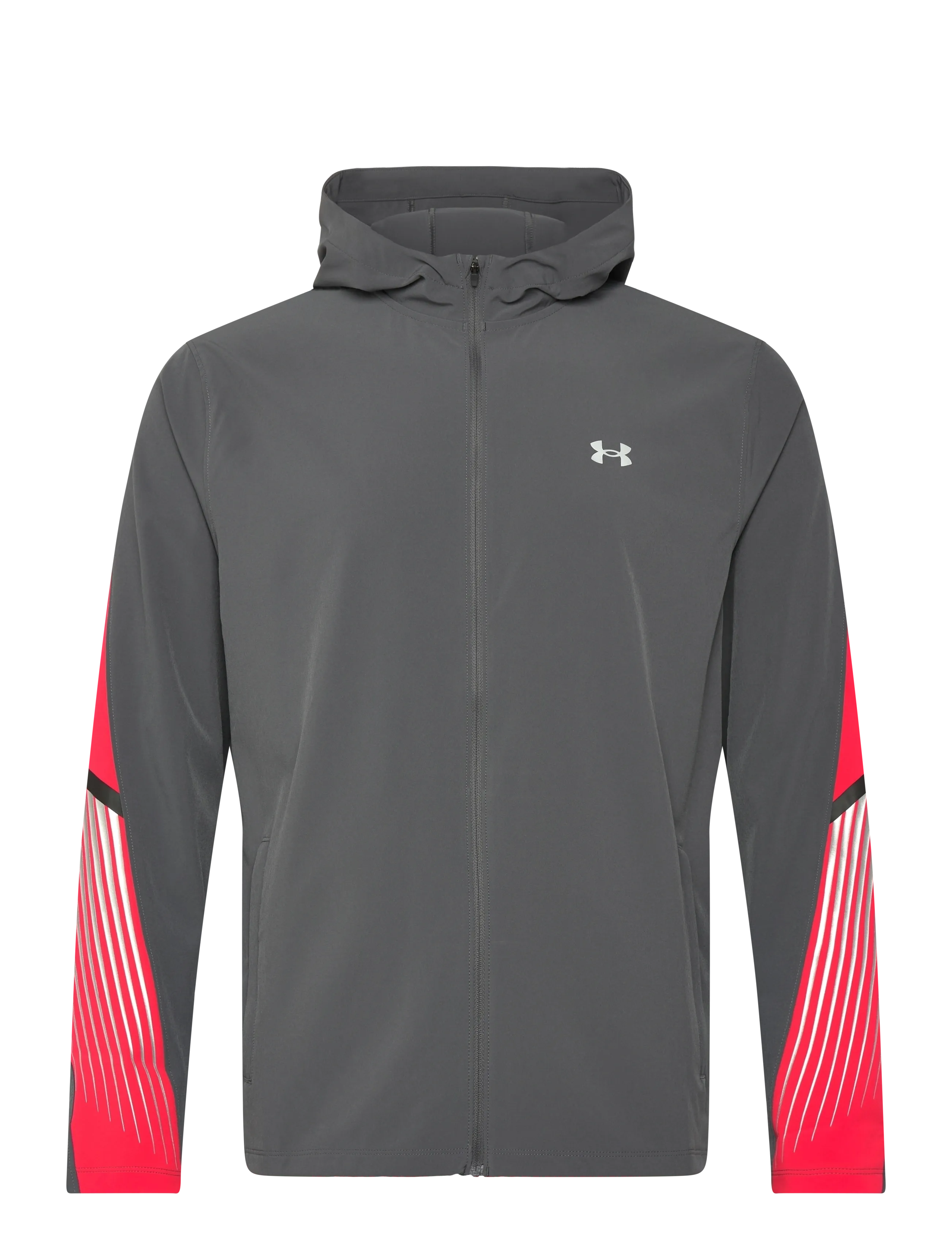 Under Armour UA Velociti Storm Hooded Jkt - Jackets - CASTLEROCK / grey