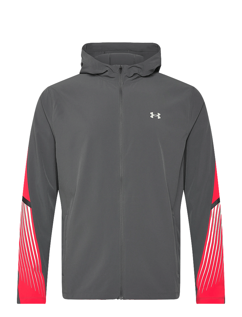 Under Armour - UA Velociti Storm Hooded Jkt - Íþróttajakkar - castlerock - 1