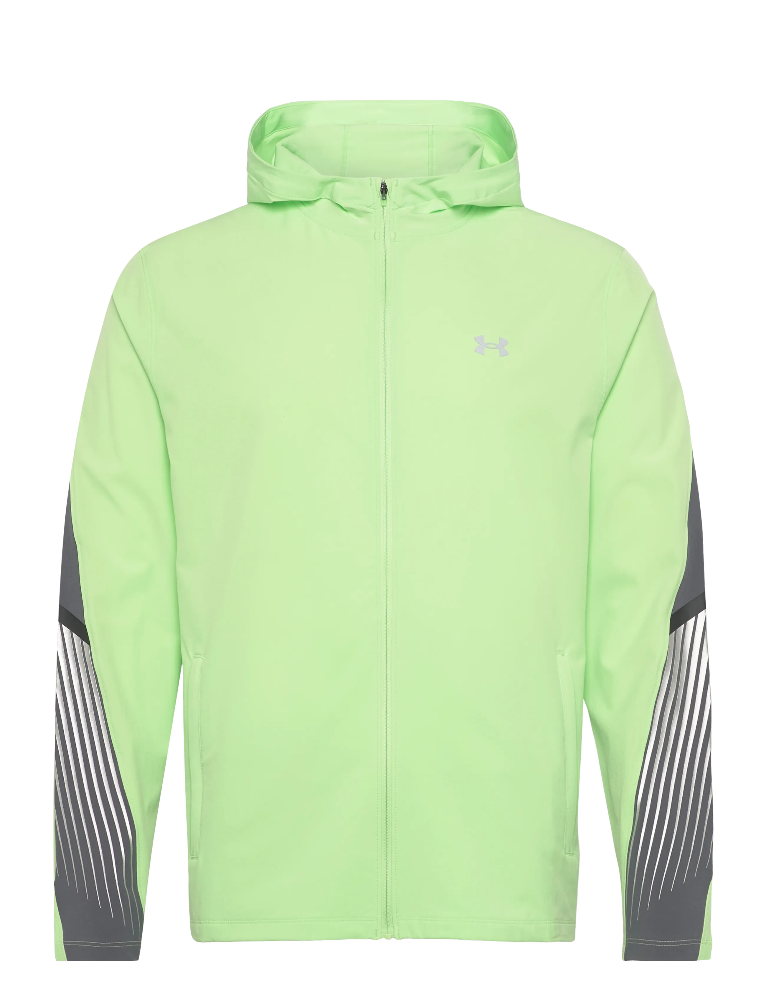 Under Armour UA Velociti Storm Hooded Jkt - Vaata kõiki - LUMOS LIME / green