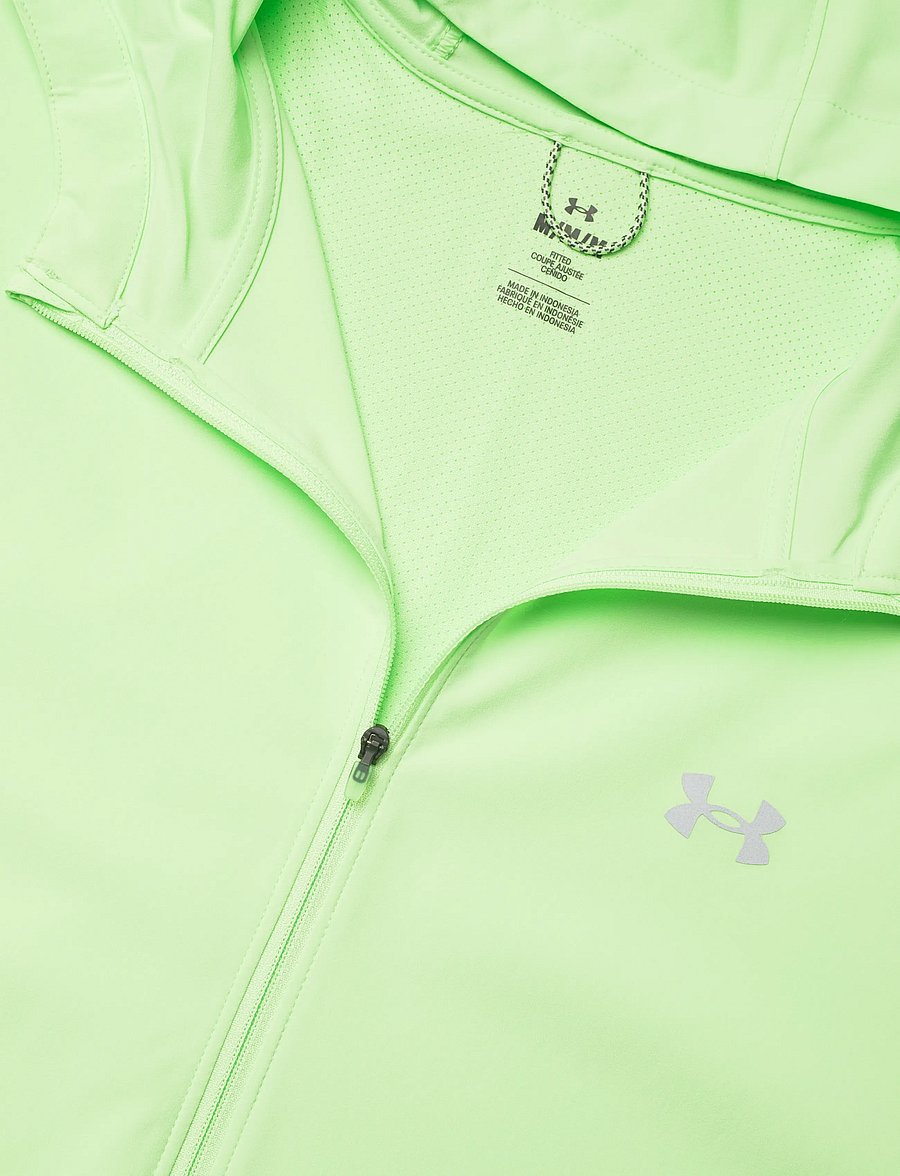 Under Armour - UA Velociti Storm Hooded Jkt - kurtki sportowe - lumos lime - 5