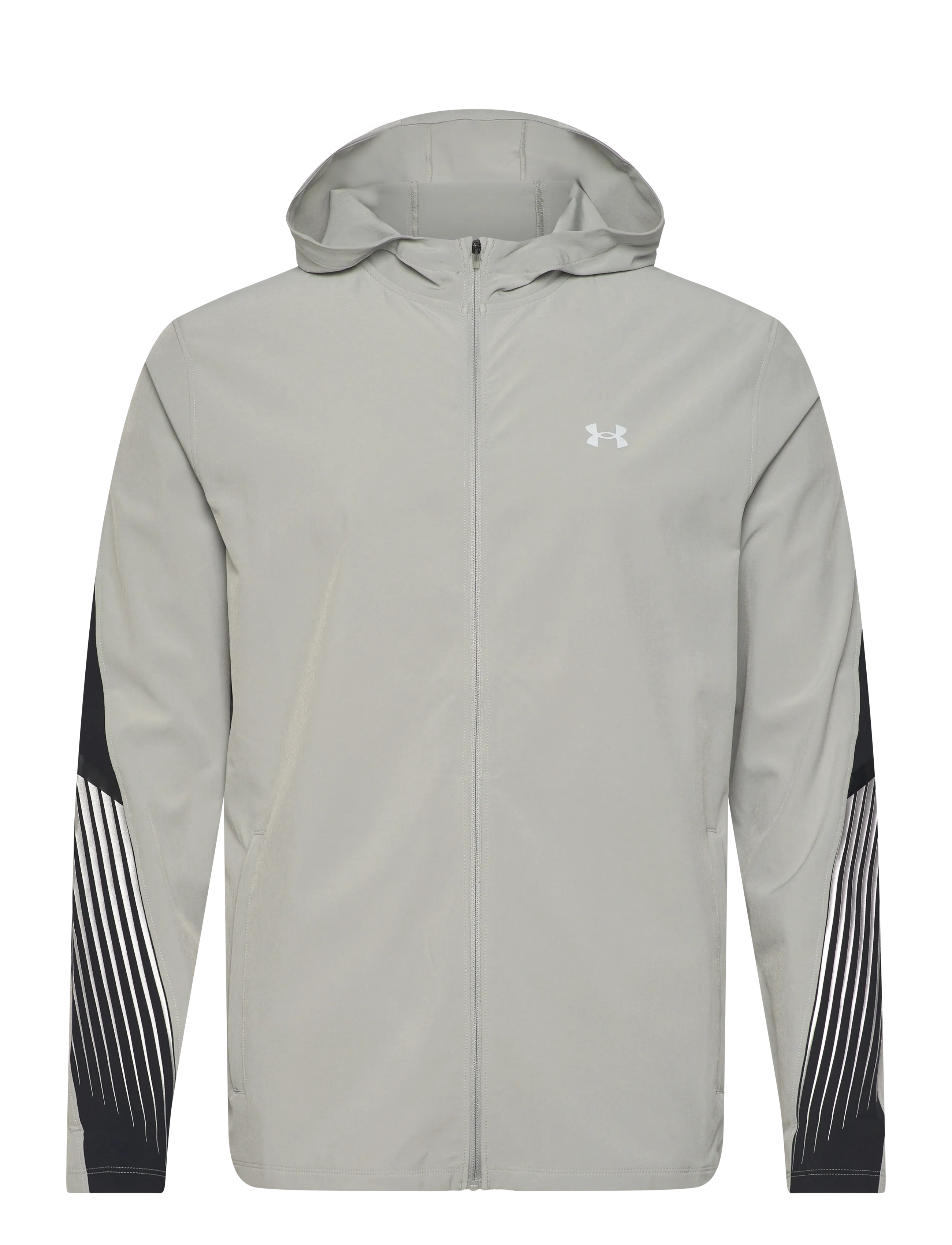 Under Armour UA Velociti Storm Hooded Jkt - Clothing - TITANIUM / grey