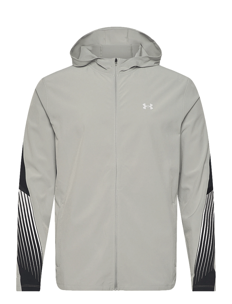 Under Armour - UA Velociti Storm Hooded Jkt - sports jackets - titanium - 1