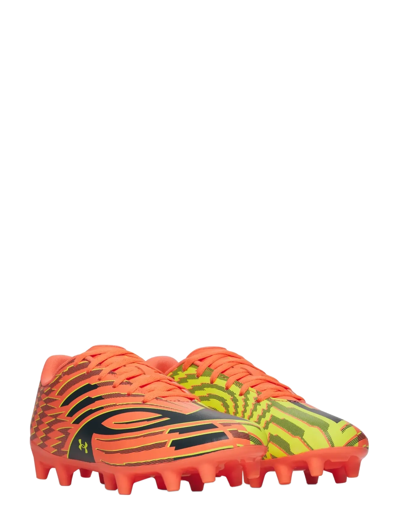 Under Armour - UA Shadow Club 4 FG Jr - fodboldstøvler - electric tangerine - 1