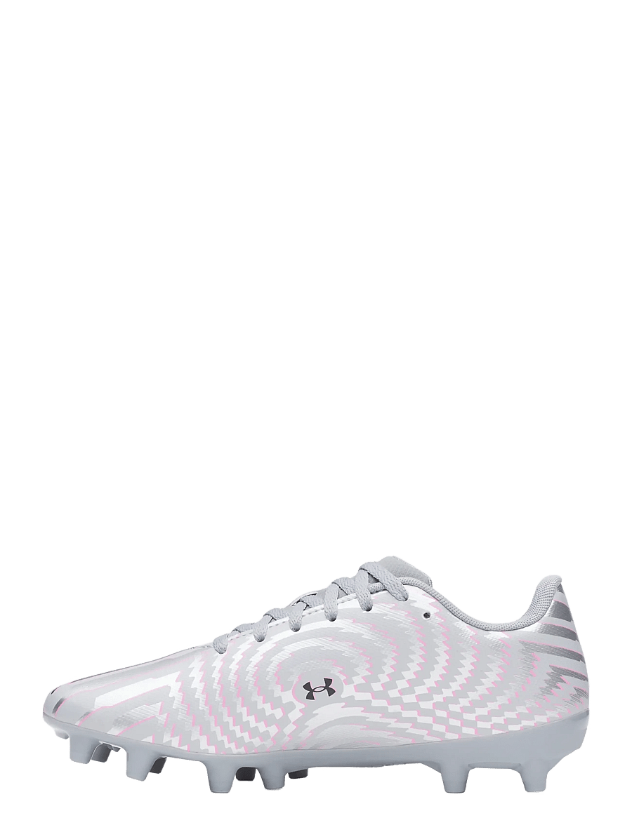 Under Armour - UA Shadow Club 4 FG Jr - fodboldstøvler - steel - 4