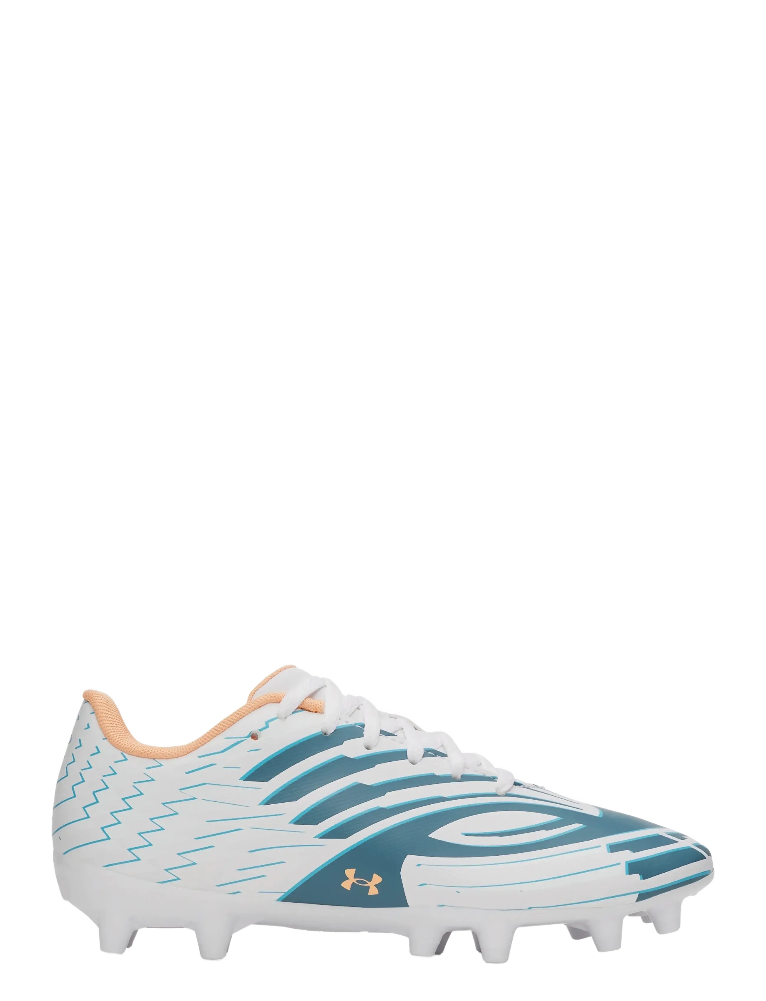 Under Armour UA Mach 1 Club FG Jr - 4 for 3 - WHITE / white