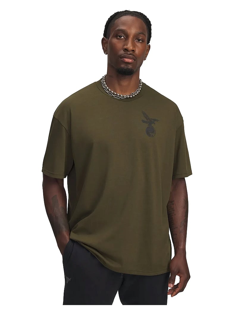 Under Armour - UA Pjt Rck SS Q4 ST - t-shirts - expedition green - 0