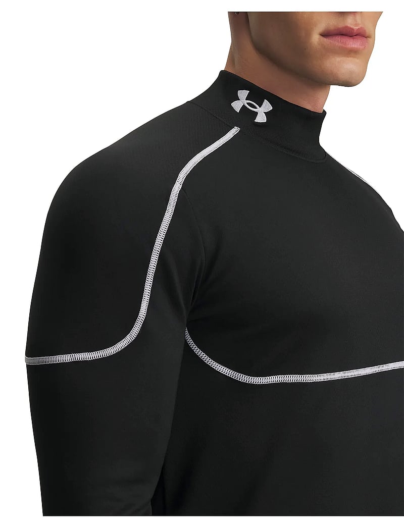 Under Armour - Cold Weather Grid LS Mock - langarmshirts - black - 4