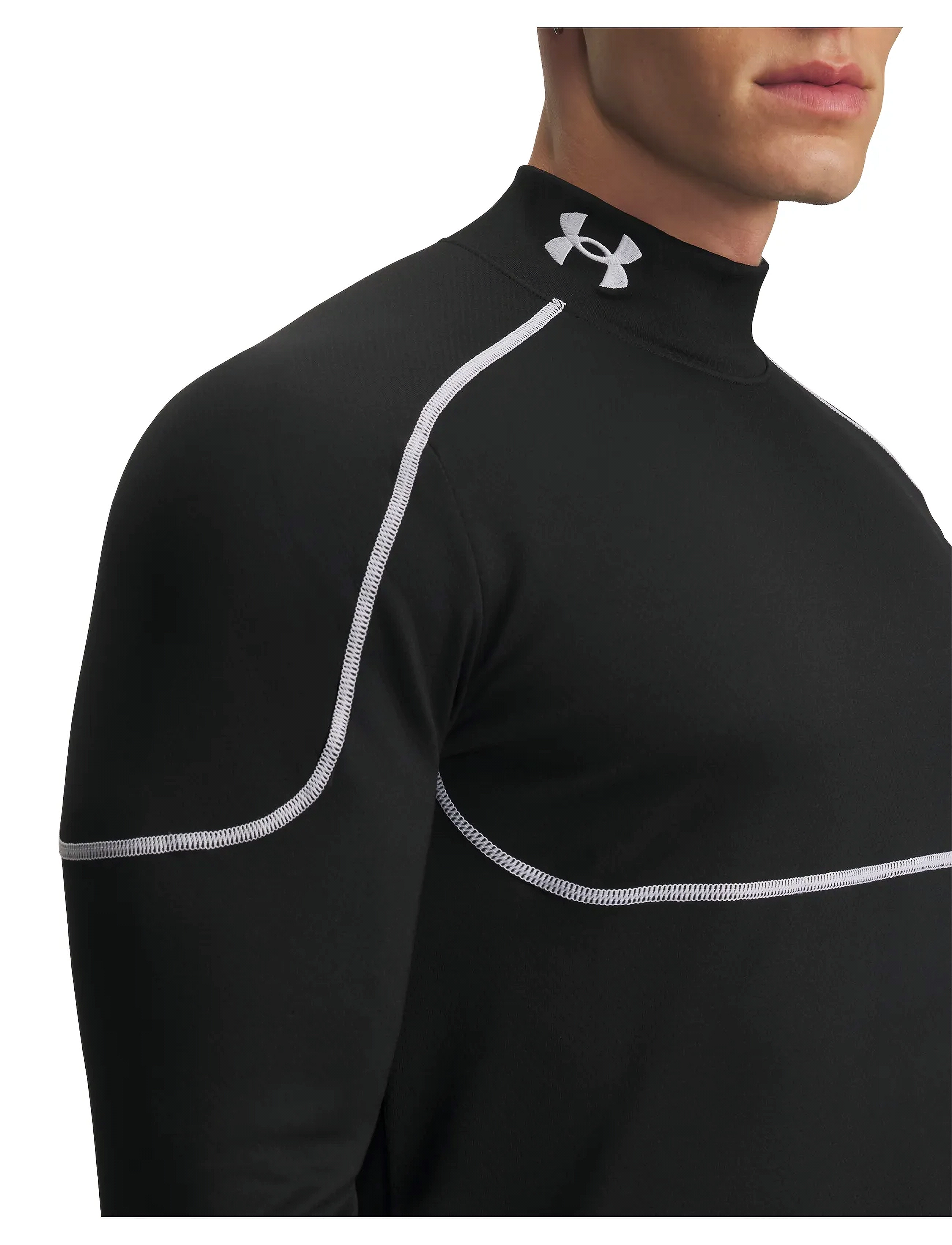 Under Armour - Cold Weather Grid LS Mock - black - 4