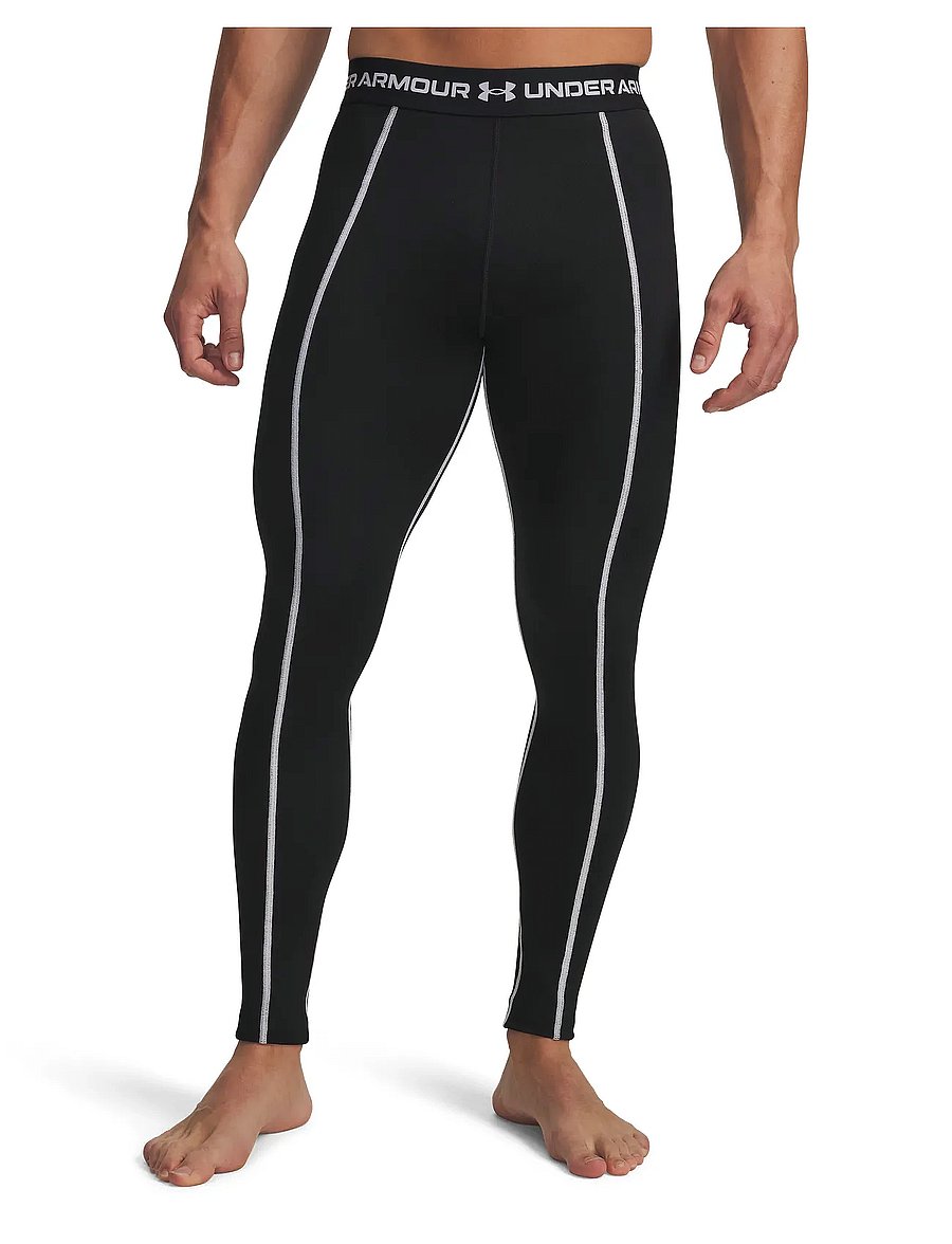 Under Armour - Cold Weather Grid Legging - treniņu legingi - black - 0