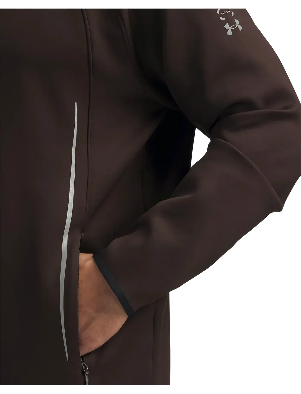 Under Armour - UA Halo CW 1/2 Zip - huvtröjor - kona brown - 4